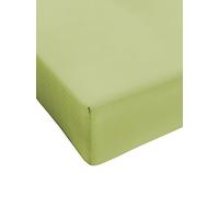 BIANCHERIAWEB Lenzuola Sotto Con Angoli In 100% Cotone In Tinta Unita Singolo Verde mela