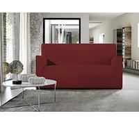 BIANCHERIAWEB Magic Copridivano 3 Posti Elasticizzato, Telo Copridivano Tinta Unita Bordeaux, Adatto a Divani da 150 a 220 cm con Profondità Seduta 65 cm, Copri Divano Antimacchia e Antipelo