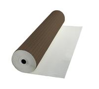 BIANCHERIAWEB Mollettone Copritavolo Gommato Antiscivolo Protezione Tavolo Colore Marrone 140x140 Marrone