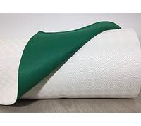 BIANCHERIAWEB Mollettone da Tavolo Gommato in PVC Rettangolare 140x190 Tovaglia da Gioco Antiscivolo, Protezione Tavolo Resistente Urti Graffi Liquidi Colore Verde