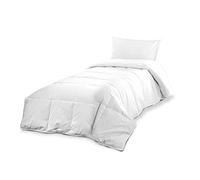BIANCHERIAWEB Piumone Letto Invernale 150x200cm, Piumino Letto Singolo, Imbottitura Anallergica, Colore Bianco, Lavabile in Lavatrice