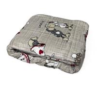 BIANCHERIAWEB Plaid Morbido Stampato Coperta Calda Inverno Divano Sherpa Disegno Pecorelle Singolo Pecorelle