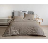 BIANCHERIAWEB Sacco Copripiumino in 100% Cotone Percalle Made in Italy in Tinta Unita Piazza E Mezza Tortora