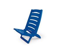 BIANCHERIAWEB Sedia Camping Spiaggia Pieghevole Spiaggina Portatile Plastica MOD. Linosa Linosa Blu