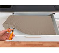 BIANCHERIAWEB Tappetino Gommato Antiscivolo Multiuso per Cassetti e Superfici Colore Tortora 65x100cm Tortora