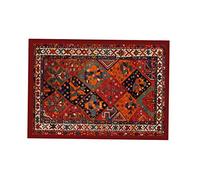 BIANCHERIAWEB Tappeto Antiscivolo Stampa Digitale Linea Emozioni D'Oriente Bakhtiari Arancio 108x154 Arancio