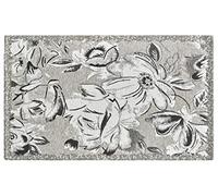 BIANCHERIAWEB Tappeto Arredo Salotto Antiscivolo Scendiletto Camera Dis. Aster By Suardi 65x110(Set 2) Argento