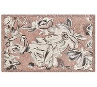 BIANCHERIAWEB Tappeto Arredo Salotto Antiscivolo Scendiletto Camera Dis. Aster By Suardi 85x150 Rosa