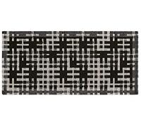 BIANCHERIAWEB Tappeto Arredo Salotto Antiscivolo Scendiletto Camera Dis. Dama By Suardi 115x175 Nero