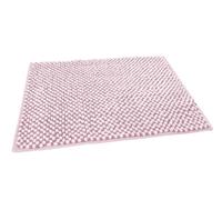 BIANCHERIAWEB Tappeto Bagno Doccia Antiscivolo In Ciniglia Super Assorbente Modello Dots 60x120 Rosa