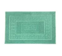 BiancheriaWeb Tappeto Bagno Doccia Spugna Tinta Unita Torino Tappetino Super Assorbente in Cotone Pelo Corto con Greca 60x120 Verde