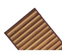 BIANCHERIAWEB Tappeto Bamboo Degradè Marrone Passatoia Cucina Antimacchia Bambù Antiscivolo Runner 50x230 Corsia Resistente