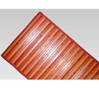 BIANCHERIAWEB Tappeto Bamboo Degradè Passatoia Cucina Antimacchia Bambù Antiscivolo Runner Corsia Resistente