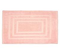 BIANCHERIAWEB Tappeto Casa Bagno Morbido 50x65cm Tinta Unita 100% Cotone Modello Sophie Tappeto Rosa