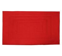 BIANCHERIAWEB Tappeto Casa Bagno Morbido 50x65cm Tinta Unita 100% Cotone Modello Sophie Tappeto Rosso
