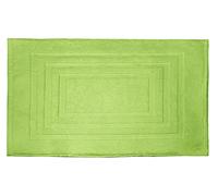 BIANCHERIAWEB Tappeto Casa Bagno Morbido 50x65cm Tinta Unita 100% Cotone Modello Sophie Tappeto Verde Acido