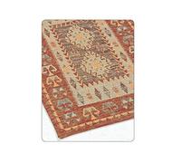 BIANCHERIAWEB Tappeto da Camera E Salotto Disegno Kilim 140x195 cm Arancio
