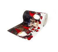 BIANCHERIAWEB Tappeto Passatoia Antiscivolo con Stampa Digitale Dis. Elfo Natale 50x230 Neve