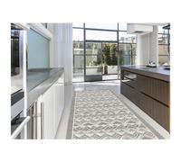 BIANCHERIAWEB - Tappeto Passatoia Cucina Corsia Retro Antiscivolo Disegni New Varie Fantasie By Suardi 55x80 Luxor Grigio