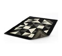 BIANCHERIAWEB - Tappeto Passatoia Cucina Salotto Antimacchia Retro Antiscivolo Origami Vari Colori 115x175 Nero