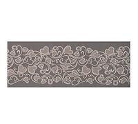 BIANCHERIAWEB Tappeto Passatoia Tessuto Jacquard Linea Emozioni Disegno Amour Grigio 57x230 Grigio
