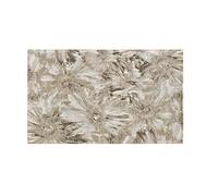 BIANCHERIAWEB Tappeto Salotto Velour Retro Antiscivolo Fantasia Moderna Floreale Disegno Fior Di Loto Colore Tortora by Suardi