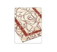 BIANCHERIAWEB Tappeto Velour Antiscivolo Modello Camelia By Suardi 65x110(2 tappeti) Rosso