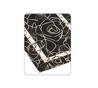 BIANCHERIAWEB Tappeto Velour Antiscivolo Modello Camelia By Suardi 65x300 cm Nero Rev.