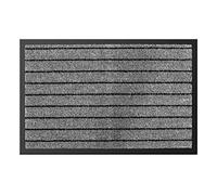 BIANCHERIAWEB Tappeto Zerbino Entrata Ingresso Casa Esterno Interno Antiscivolo Asciugapassi Alaska 40x60 Grigio