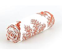 BIANCHERIAWEB Telo Arredo Copritutto Cotone Arredatutto Copriletto Multiuso Corallo Marino OB 1 Piazza Arancio