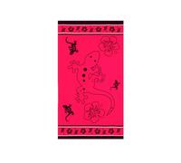 BIANCHERIAWEB Telo Mare Grande 100x180 Spugna Spiaggia Piscina Maui Big Geko D11 Telo Mare Fucsia