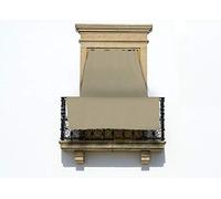 BIANCHERIAWEB Tenda Da Sole 145X250 Ombreggiante Tendone A Caduta Per Esterno Balcone Resistente Modello Tinta Unita