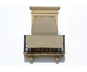 BIANCHERIAWEB Tenda Da Sole 145X250 Ombreggiante Tendone A Caduta Per Esterno Balcone Resistente Modello Tinta Unita