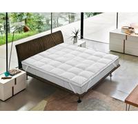 BIANCHERIAWEB Topper Coprimaterasso Imbottito Antibatterico Correttore Materasso Polax Matrimoniale Topper