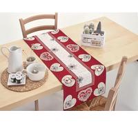 BIANCHERIAWEB Tovaglia Copritavolo Centrino Runner Tavola Fantasia Tirolese Ortles Made in Italy 40x180 Ortles