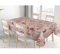 BIANCHERIAWEB Tovaglia Cucina Copritavolo 100% Cotone Made Italy Disegno Peperoncino RP 140x180 Peperoncino