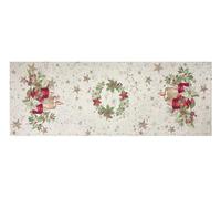BIANCHERIAWEB Tovaglia Natale Centrino Runner Centrotavola Natalizio Gobelin Candela New 1270 45x140 Candela New