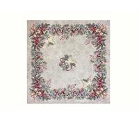 BIANCHERIAWEB Tovaglia Natale Centrino Runner Centrotavola Natalizio Gobelin Silver Stella 1310 100x100 Silver Stella
