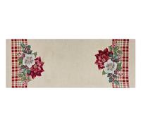 BIANCHERIAWEB Tovaglia Natale Centrino Runner Centrotavola Natalizio Gobelin Stella Tartan 40x100 Stella Tartan