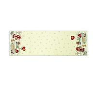 BIANCHERIAWEB Tovaglia Natale Centrino Runner Tavolo Centrotavola Gnomo Fiocco Neve 40x100 Gnomo Fiocco Neve