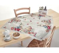 BIANCHERIAWEB Tovaglia Pasqua Centrino Runner Tavola Fantasia Bunny Easter Made Italy 90x90 Bunny Easter