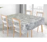 BIANCHERIAWEB Tovaglia Per Salotto Cucina In Miros Misto Cotone Made In Italy Penelope RP 140x180 Grigio