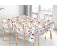 BIANCHERIAWEB Tovaglia Per Salotto Cucina Tavolo 100% Cotone Made In Italy San Candido 140x180 San Candido