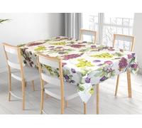 BIANCHERIAWEB Tovaglia Per Salotto Cucina Tavolo 100% Cotone Made In Italy Uva E Fichi RP 140x180 Uva e fichi