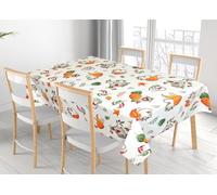 BIANCHERIAWEB Tovaglia Per Salotto Cucina Tavolo 100% Cotone Made In Italy Zucca RP 140x180 Zucca