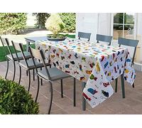 BIANCHERIAWEB Tovaglia per Salotto Cucina Tavolo in Cotone Made in Italy 100% Cotone Micetti RP Rotonda Micetti