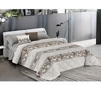 BIANCHERIAWEB Trapunta Piumone Invernale Linea Pensieri Delicati Disegno Gnomi Matrimoniale Beige
