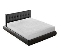 BIANCHERIAWEB Traversa Coprimaterasso Per Letto In Spugna 100% Cotone Jacquard Made In Italy Angoli Elasticizzati Singolo Bianco