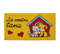 BIANCHERIAWEB Zerbino Entrata Ingresso Casa Esterno Antiscivolo In Cocco Funny Tana