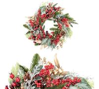 Bianchi Dino Corona Ghirlanda con Bacche Sintetica 36cm Oro Rosso